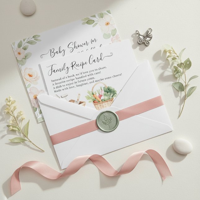 Rustic Garden Baby Shower ‘Share a Recipe’ Insert  (Creator Uploaded)