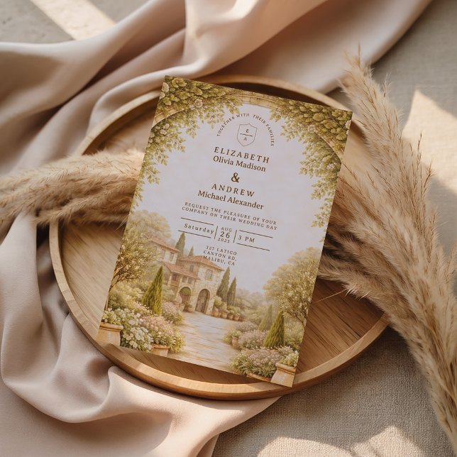 Rustic Garden Estate Wedding Invitation (Creator Uploaded)