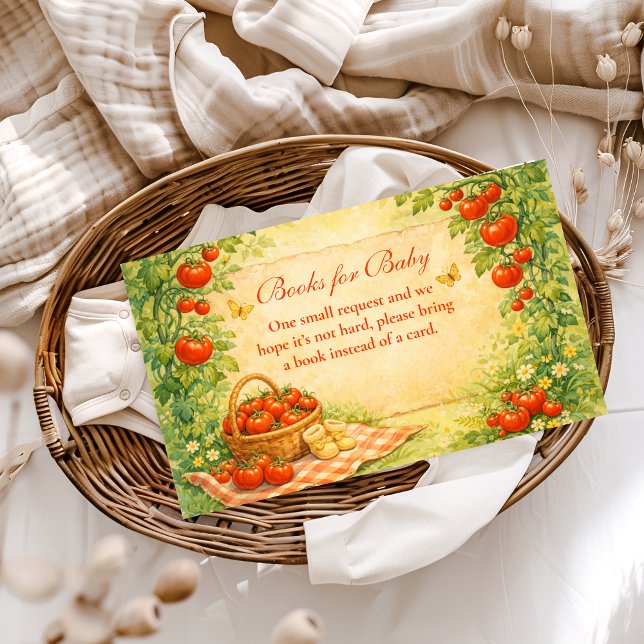 Rustic Garden Tomato Books for Baby Enclosure Card (Creator Uploaded)