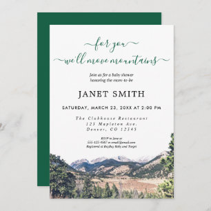 Rustic Gender Neutral Baby Shower Invitation