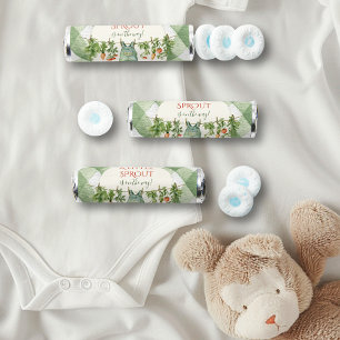 Rustic Gender Neutral Little Sprout Baby Shower Breath Savers® Mints