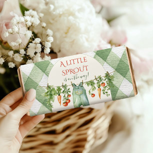 Rustic Gender Neutral Little Sprout Baby Shower Hershey Bar Favors