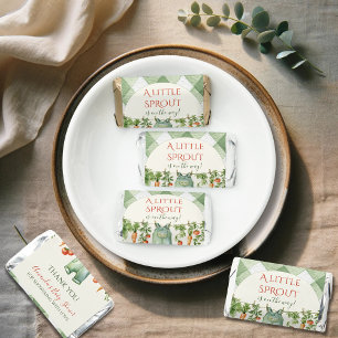 Rustic Gender Neutral Little Sprout Baby Shower Hershey's Miniatures