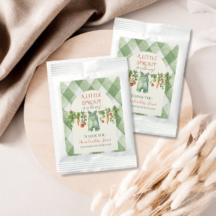 Rustic Gender Neutral Little Sprout Baby Shower Margarita Drink Mix