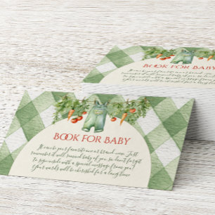 Rustic Gender Neutral Sprout Book For Baby Shower Enclosure Card