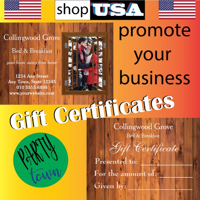 Rustic Gift Certificate 🌿 Bed and Breakfast  (Creator Uploaded)