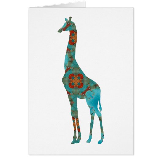 Rustic Giraffe Cards (Front)