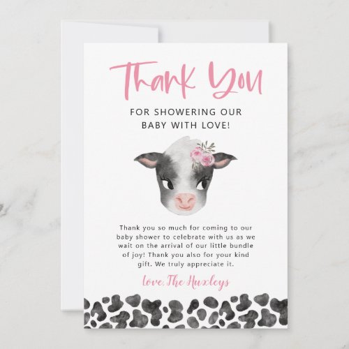 Rustic Girl Cow Baby Shower