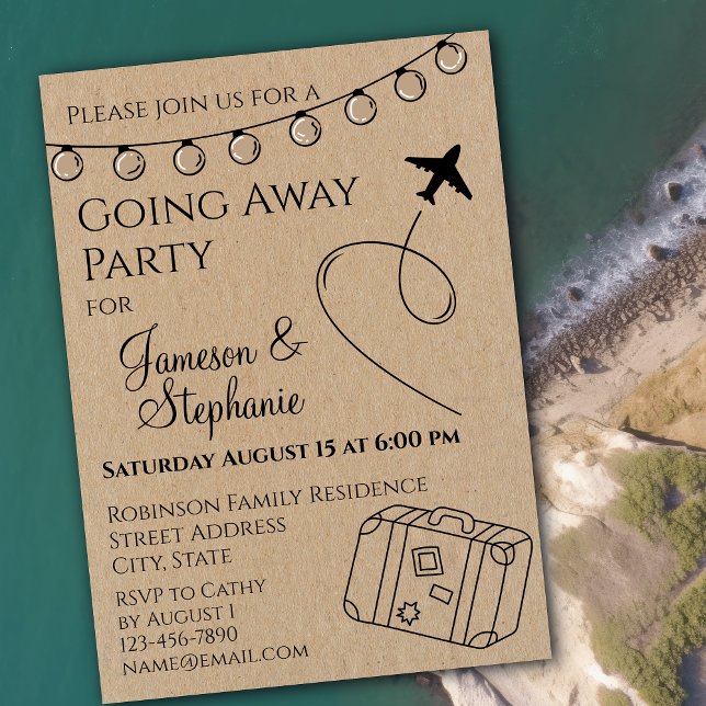 Rustic Going Away Party Invitation (Creator Uploaded)