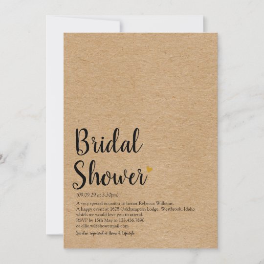 rustic-gold-heart-script-bridal-shower-definition-invitation-zazzle