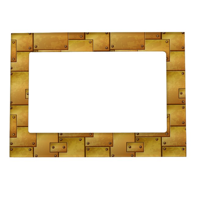 Rustic Gold Industrial  Magnetic Frame (Front)