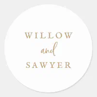 Minimalist Wedding Envelope Seals