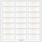 Rustic Gold Script Wedding Guest Address Labels
