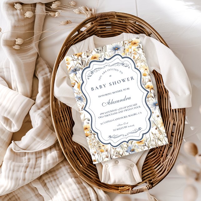Rustic Golden Field Baby Shower Invitation (Creator Uploaded)