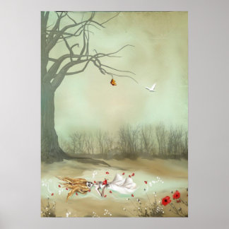 Rustic Goth Art Shakespeare Ophelia Poster