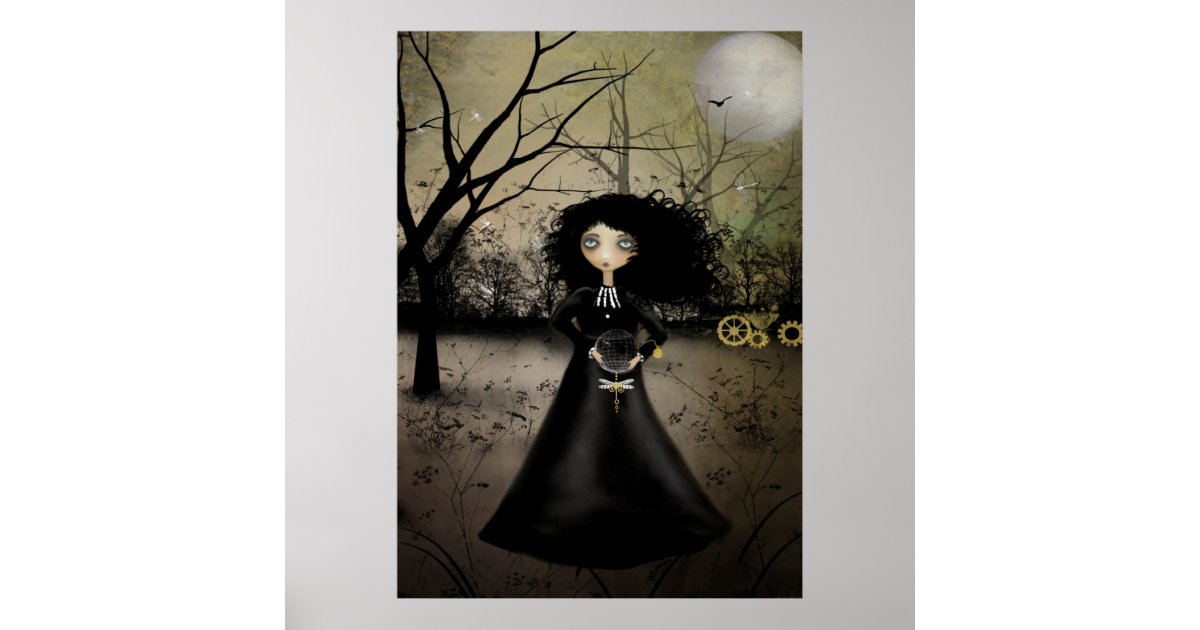 Rustic Goth Steampunk Alchemy Art Poster | Zazzle