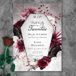 Rustic Gothic Death to My Twenties 30th Birthday Invitation<br><div class="desc">Step into a realm of dark humor with our "death to my twenties" thirtieth birthday invitation that seamlessly blends rustic elegance with a touch of eerie allure. This invitation is a dark and fun way to invite friends to celebrate the a milestone birthday. Adorned with intricate pink, burgundy, and black...</div>