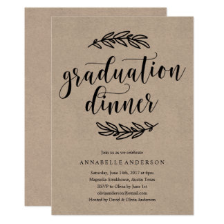 Graduation Dinner Invitation Wording 1