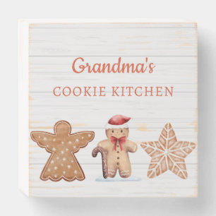 Rustic Grandmas Kitchen Cookie Wooden Box Sign