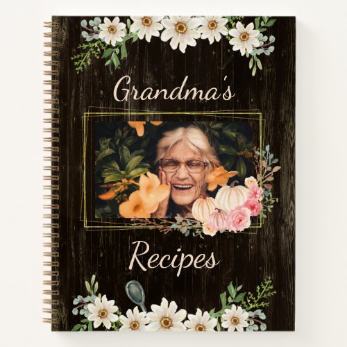 Rustic Grandmas Recipes with Photo Notebook