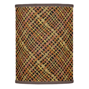 Rustic Graphic Woven Burlap Red Lamp Shade by KreaturShop at Zazzle