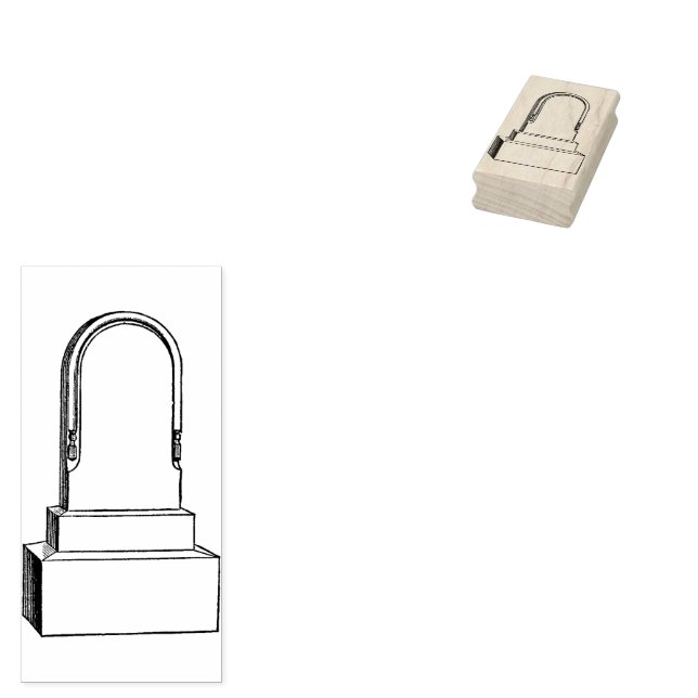 Rustic Gravestone Headstone Vintage Rubber Stamp (Stamped)