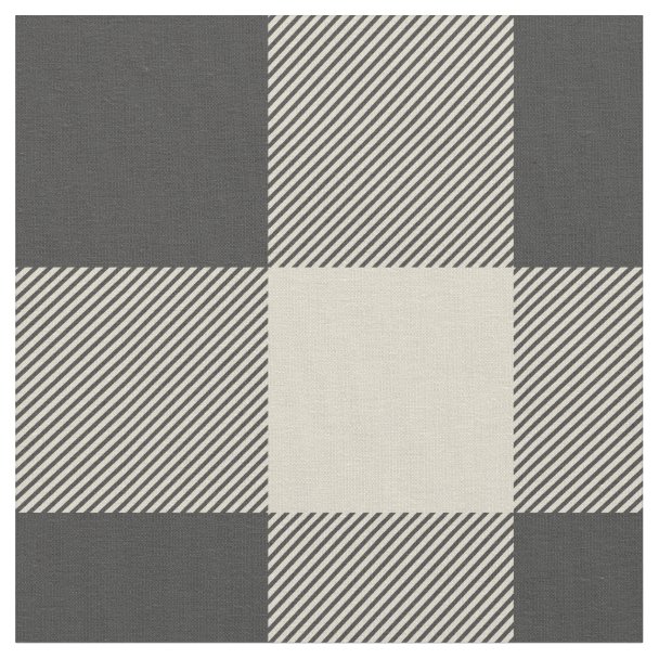 Gray Buffalo Plaid Fabric