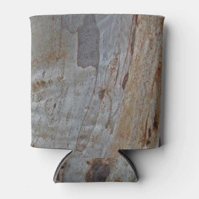 Rustic Gray Brown Tree Bark Photo Outdoor Nature Can Cooler (Front)