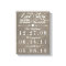 Rustic Gray Burlap Story Wedding Date Canvas