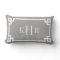 Rustic Gray Greek Key Border Monogrammed