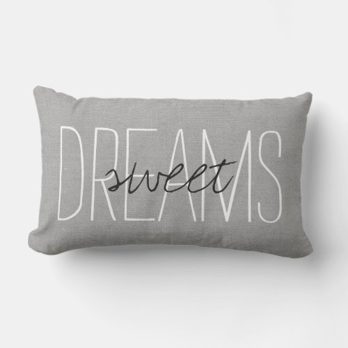 Rustic Gray Sweet Dreams Outdoor Pillow