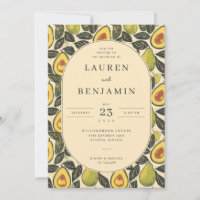 Rustic Green Avocado Border
