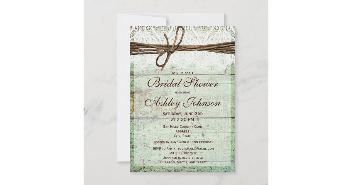 Rustic String of Lights (Summer Green) Wedding Postage Stamp - Luxury  Wedding Invites