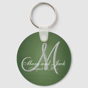 Rustic Green Chalkboard Old School Budget Value Keychain