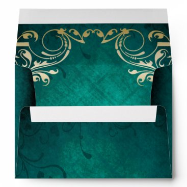 Rustic Green Gold frame   Envelope