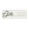 Rustic Green Pine Woods Mountain Sketch Address