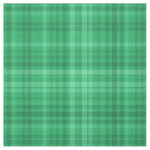 Rustic green plaid fabric