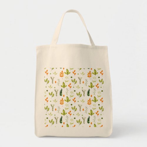 Rustic Green Spring Garden Botanical Foliage Tote Bag