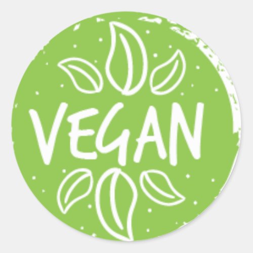 rustic green vegan food label  locally produced