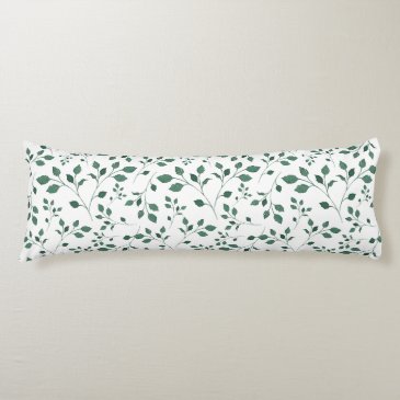 Rustic Green Watercolor Foliage Pattern