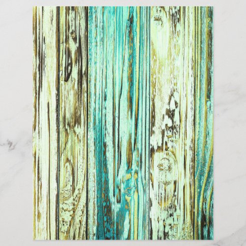 Rustic green wood texture scrapbook paper