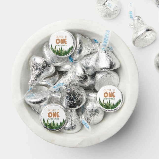 Rustic Green Woodland Happy Camper Hershey®'s Kisses® (Assorted)