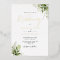 Rustic Greenery Elegant Monogram Wedding Gold