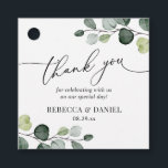 Rustic Greenery Eucalyptus Thank You Favor Tags<br><div class="desc">Designed to coordinate with our Boho Greenery Collection,  this customizable tag,  features watercolor eucalyptus branches with calligraphy graphic text,  paired with a classy serif in black. Matching items available.</div>