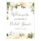 Rustic Greenery Floral Bridal Shower Welcome Sign