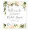 Rustic Greenery Floral Bridal Shower Welcome Sign