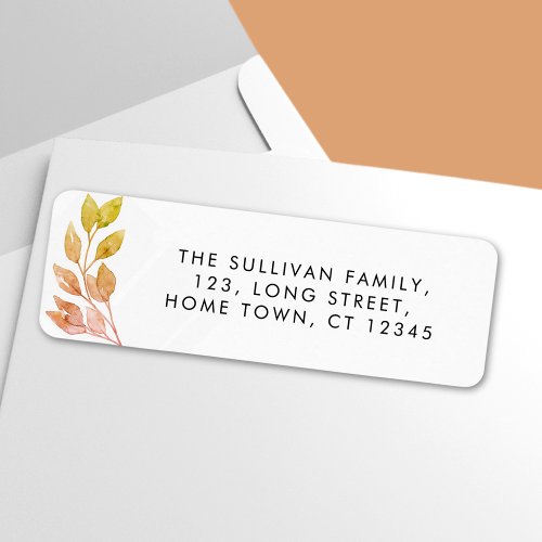 Rustic Greenery Return Address Label