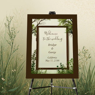 rustic Greenery Tree Frame Foam Board