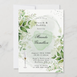 Rustic Greenery Vineyard Brunch & Bubbly Invitati Invitation