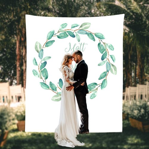 Rustic Greenery Wedding Backdrop Photo Booth Prop